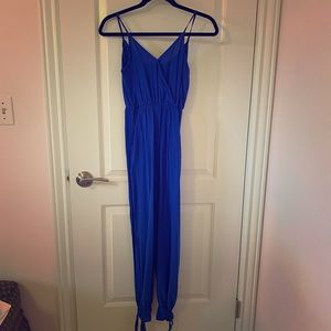 Blue jumpsuit